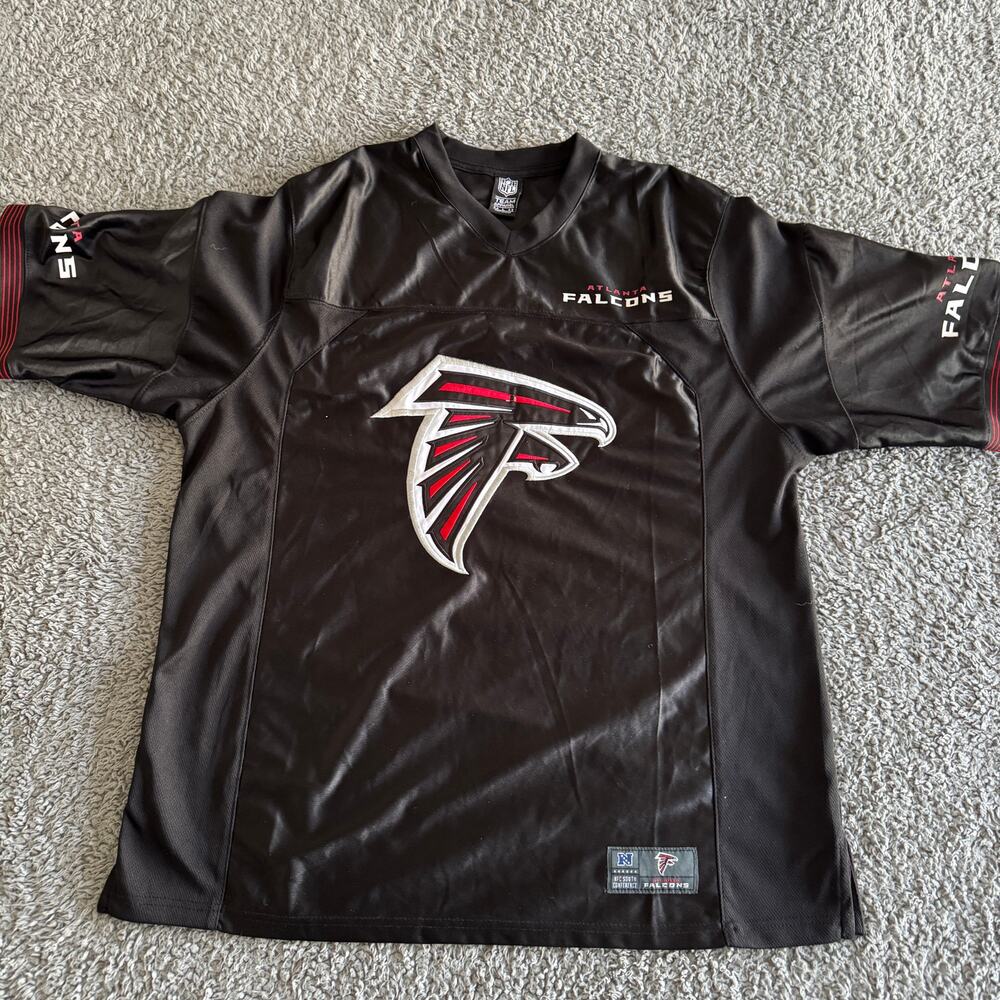 Vintage Y2K NFL Atlanta Falcons Black Jersey Men's Large Stitched Logo